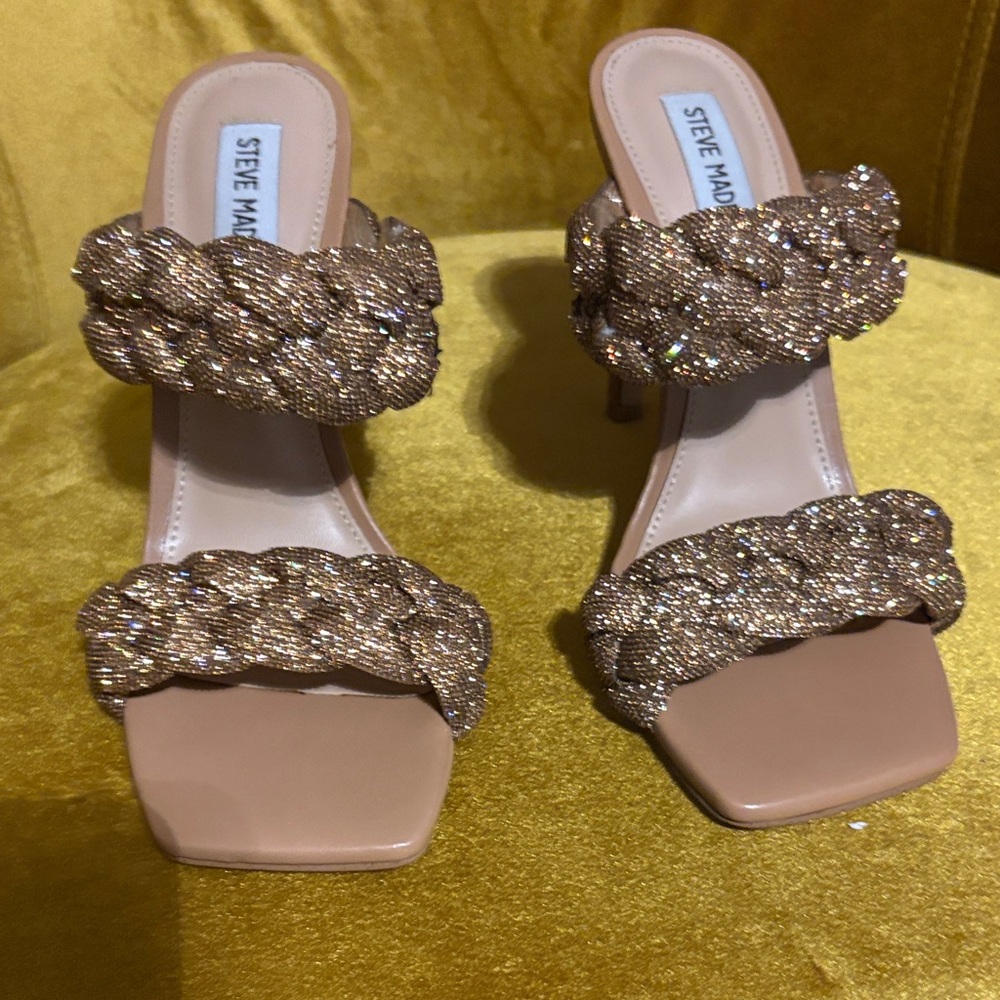 Steve Madden Nude Beaded Women's Heels